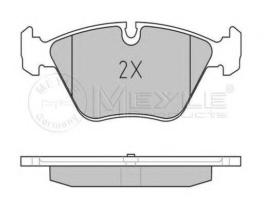 MEYLE - 025 231 8320 - Комплект тормозных колодок, дисковый тормоз (Тормозная система)