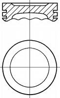 NURAL - 87-136707-00 - Поршень (Кривошипношатунный механизм)