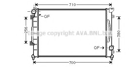 AVA QUALITY COOLING - AI2139 - Радиатор, охлаждение двигателя (Охлаждение)