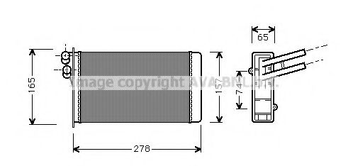 AVA QUALITY COOLING - AI6097 - Теплообменник, отопление салона (Отопление / вентиляция)