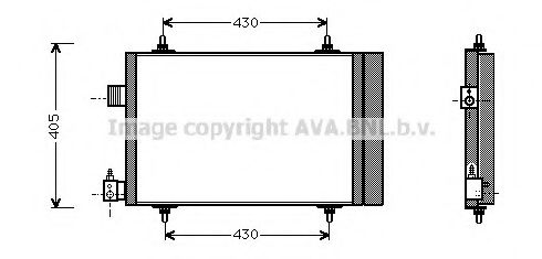 AVA QUALITY COOLING - CNA5173 - Конденсатор, кондиционер