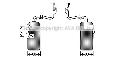 AVA QUALITY COOLING - VOD165 - Осушитель, кондиционер (Кондиционер)