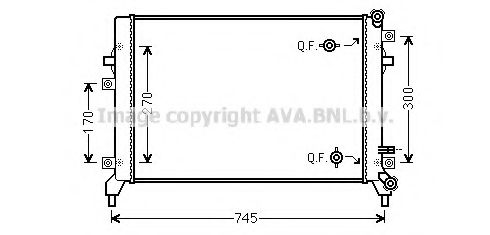 AVA QUALITY COOLING - VW2295 - Радиатор, охлаждение двигателя (Охлаждение)