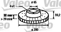 VALEO - 186519 - Тормозной диск (Тормозная система)