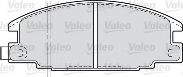 VALEO - 551759 - Комплект тормозных колодок, дисковый тормоз (Тормозная система)