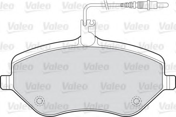 VALEO - 598663 - Комплект тормозных колодок, дисковый тормоз (Тормозная система)