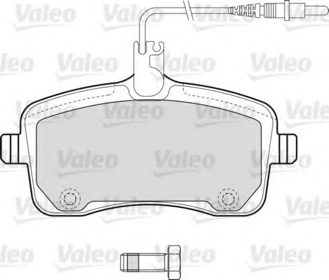 VALEO - 598662 - Комплект тормозных колодок, дисковый тормоз (Тормозная система)