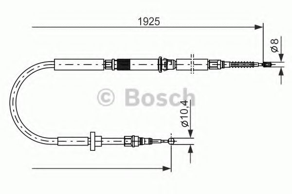 BOSCH - 1 987 477 959 - Трос, стояночная тормозная система (Тормозная система)