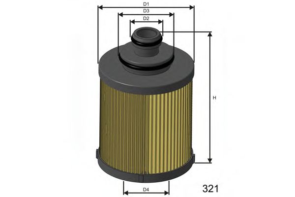 MISFAT - L114 - Масляный фильтр (Смазывание)