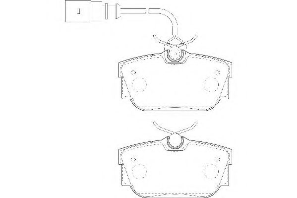 WAGNER - WBP23224A - Комплект тормозных колодок, дисковый тормоз (Тормозная система)