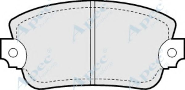 APEC BRAKING - PAD285 - Комплект тормозных колодок, дисковый тормоз (Тормозная система)