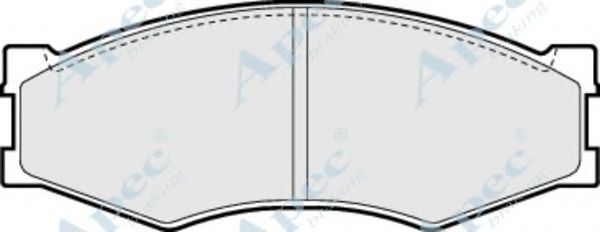 APEC BRAKING - PAD461 - Комплект тормозных колодок, дисковый тормоз (Тормозная система)