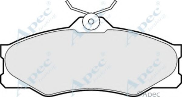 APEC BRAKING - PAD518 - Комплект тормозных колодок, дисковый тормоз (Тормозная система)