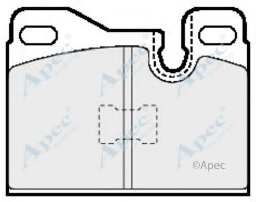 APEC BRAKING - PAD566 - Комплект тормозных колодок, дисковый тормоз (Тормозная система)