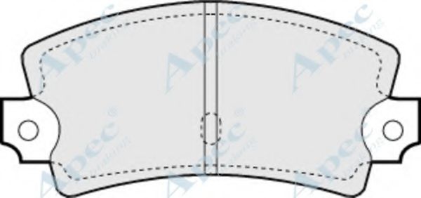 APEC BRAKING - PAD853 - Комплект тормозных колодок, дисковый тормоз (Тормозная система)