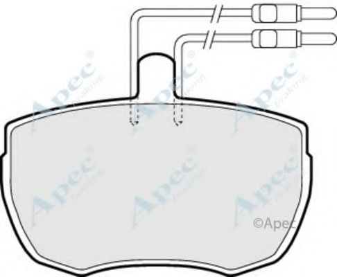 APEC BRAKING - PAD76 - Комплект тормозных колодок, дисковый тормоз (Тормозная система)