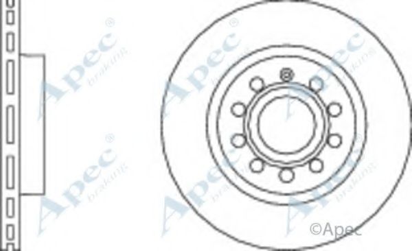 APEC BRAKING - DSK2228 - Тормозной диск (Тормозная система)