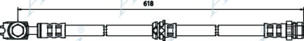 APEC BRAKING - HOS3740 - Тормозной шланг (Тормозная система)