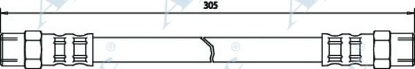 APEC BRAKING - HOS3184 - Тормозной шланг (Тормозная система)