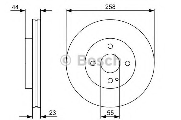 BOSCH - 0 986 479 541 - Тормозной диск (Тормозная система)