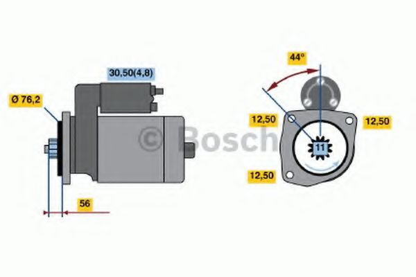 BOSCH - 0 001 123 028 - Стартер (Система стартера)