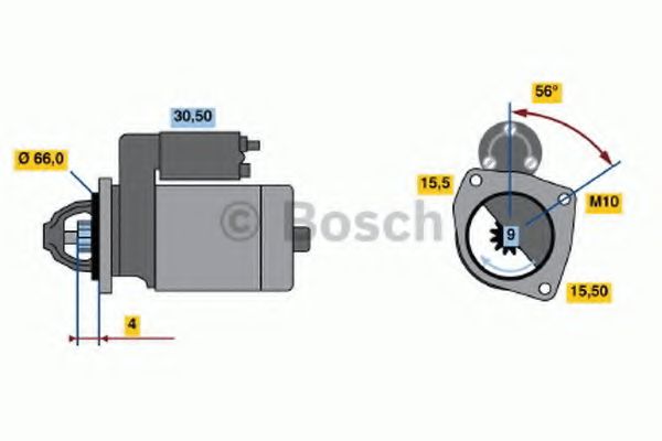 BOSCH - 0 986 018 860 - Стартер (Система стартера)