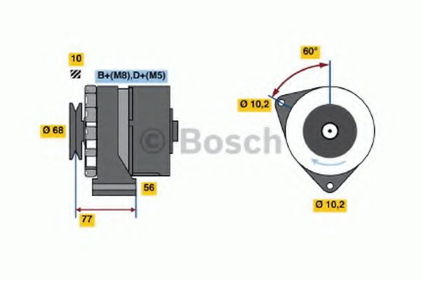 BOSCH - 0 986 033 140 - Генератор (Генератор)