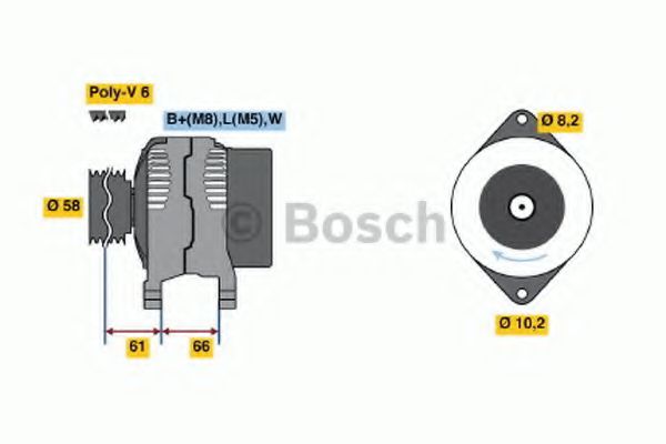 BOSCH - 0 986 042 041 - Генератор (Генератор)