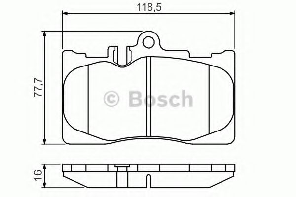 BOSCH - 0 986 495 138 - Комплект тормозных колодок, дисковый тормоз (Тормозная система)