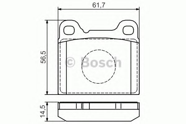 BOSCH - 0 986 495 141 - Комплект тормозных колодок, дисковый тормоз (Тормозная система)