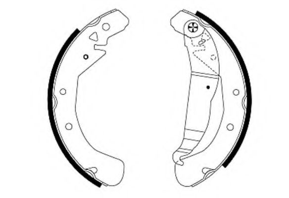 HELLA PAGID - 8DB 355 001-631 - Комплект тормозных колодок (Тормозная система)