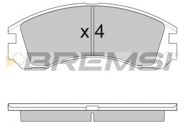 BREMSI - BP2953 - Комплект тормозных колодок, дисковый тормоз (Тормозная система)