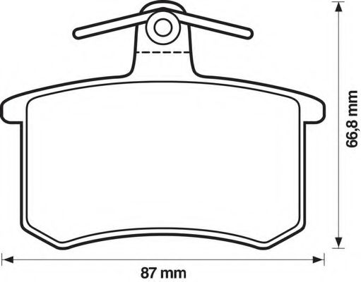 BENDIX - 571350B - Комплект тормозных колодок, дисковый тормоз