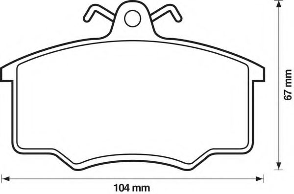 BENDIX - 571375B - Комплект тормозных колодок, дисковый тормоз