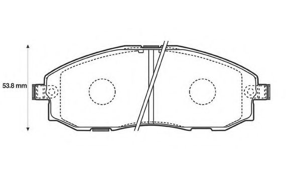 BENDIX - 572442B - Комплект тормозных колодок, дисковый тормоз