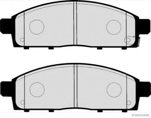 HERTH+BUSS JAKOPARTS - J3605065 - Комплект тормозных колодок, дисковый тормоз (Тормозная система)