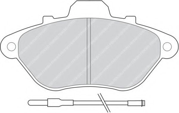FERODO - FDB623 - Комплект тормозных колодок, дисковый тормоз (Тормозная система)
