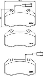 BREMBO - P 23 139 - Комплект тормозных колодок, дисковый тормоз (Тормозная система)