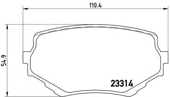 BREMBO - P 79 009 - Комплект тормозных колодок, дисковый тормоз (Тормозная система)