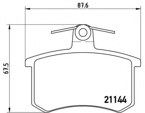 BREMBO - P 85 013 - Комплект тормозных колодок, дисковый тормоз (Тормозная система)