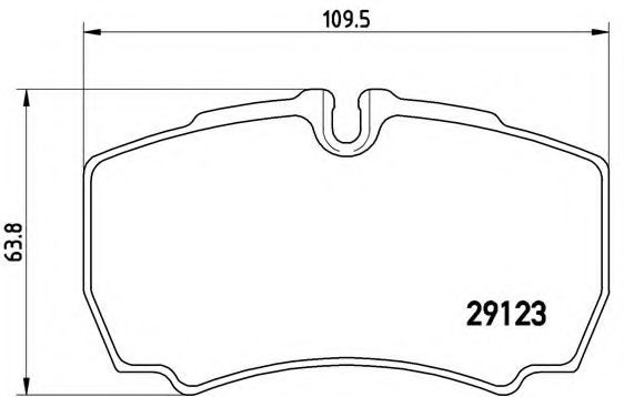 BREMBO - P A6 023 - Комплект тормозных колодок, дисковый тормоз (Тормозная система)