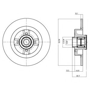 DELPHI - BG9032RS - Тормозной диск (Тормозная система)