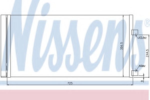 NISSENS - 940034 - Конденсатор, кондиционер (Кондиционер)