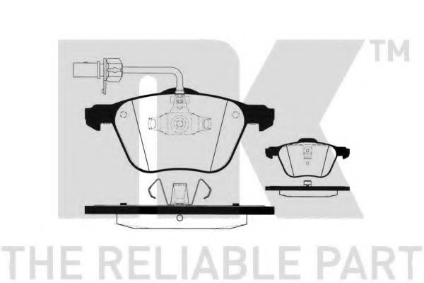 NK - 224754 - Комплект тормозных колодок, дисковый тормоз (Тормозная система)