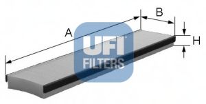 UFI - 53.016.00 - Фильтр, воздух во внутренном пространстве (Отопление / вентиляция)