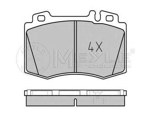 MEYLE - 025 232 7117 - Комплект тормозных колодок, дисковый тормоз (Тормозная система)