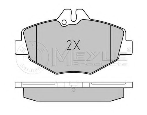 MEYLE - 025 237 4320 - Комплект тормозных колодок, дисковый тормоз (Тормозная система)