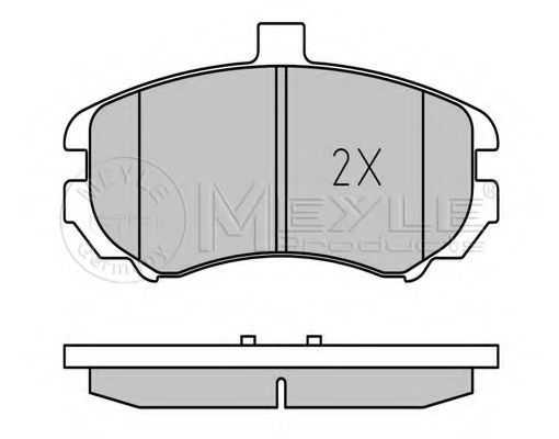 MEYLE - 025 243 6917/W - Комплект тормозных колодок, дисковый тормоз (Тормозная система)