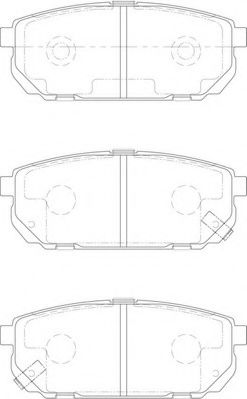 NECTO - FD7149A - Комплект тормозных колодок, дисковый тормоз (Тормозная система)