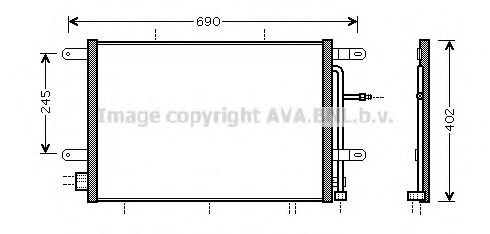 AVA QUALITY COOLING - AI5239 - Конденсатор, кондиционер (Кондиционер)